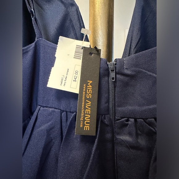 NWT, navy blue, flowy romper - Picture 3 of 3